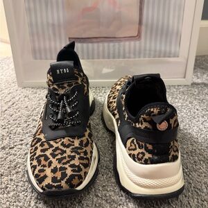 Steve Madden Leopard Print Athletic Shoes